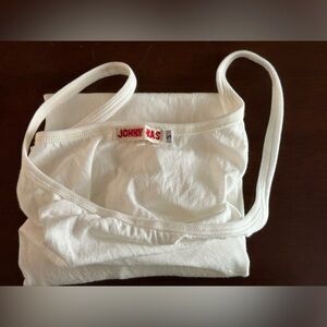 JOHNNY WAS LONG TANK CAMISOLE WHITE SMALL